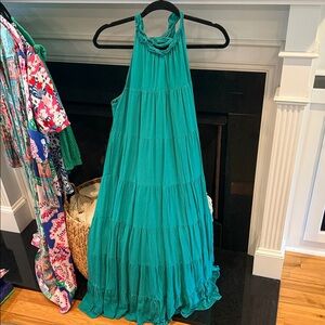 Women’s Green Halter Maxi Dress
